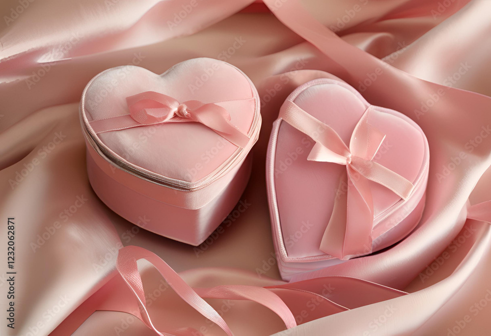 luxurious pink velvet heart box with bow
luxurious pink velvet heart box with bow