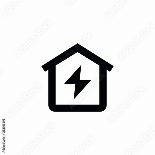 housing energy icon sign vector