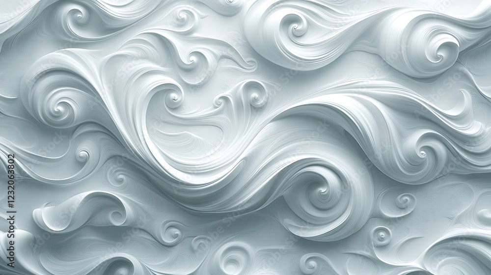 Elegant White Swirl Pattern Background Elegant White Swirl Pattern Background