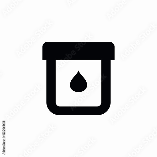 liquid lid jar container icon sign vector