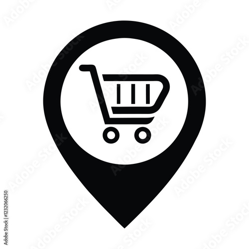 Shopping Location Marker Icon