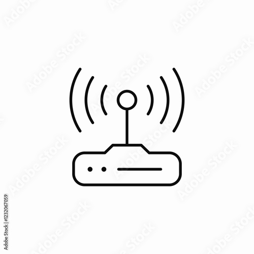 router signal icon sign vector