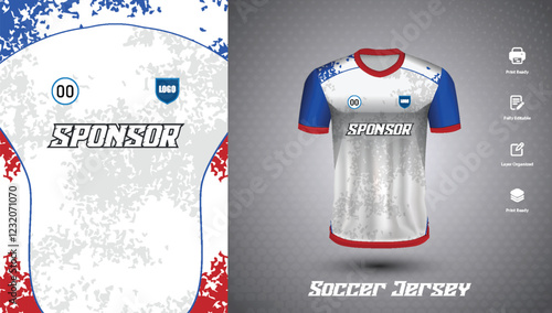 Soccer jersey design for sublimation