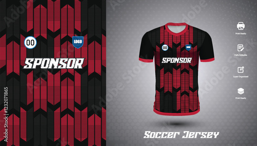 Soccer jersey design for sublimation