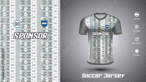 Soccer jersey design for sublimation