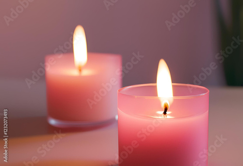 close-up of melting wax in romantic setting
