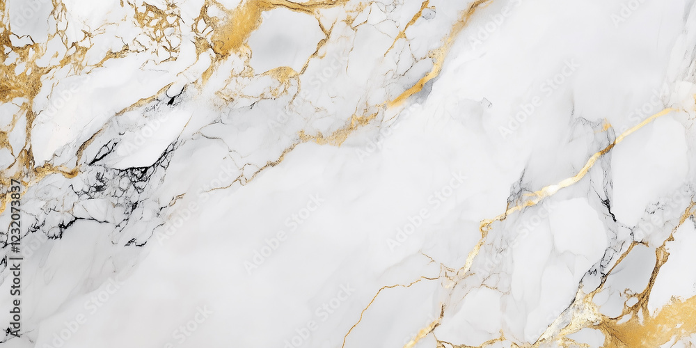 Gold and white marble texture background. Generative Ai. Gold and white marble texture background. Generative Ai.
