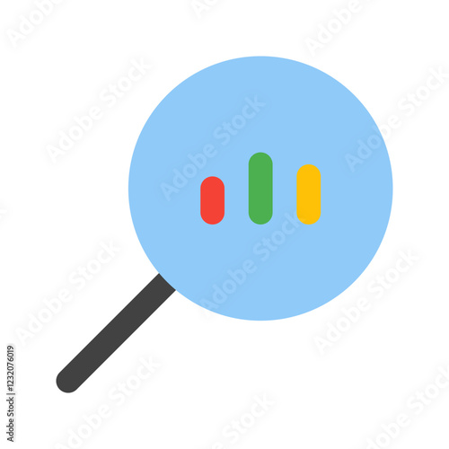 market research flat icon