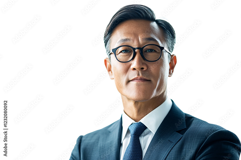 Corporate leadership event featuring a professional businessman in a studio environment capturing strong business insights and strategic vision Corporate leadership event featuring a professional businessman in a studio environment capturing strong business insights and strategic vision