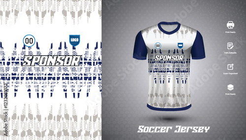 Soccer jersey design for sublimation