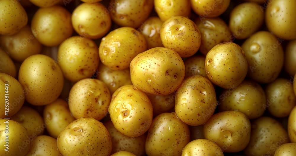 fresh yellow potatoes close-up small organic texture vibrant natural healthy vegetable fresh yellow potatoes close-up small organic texture vibrant natural healthy vegetable