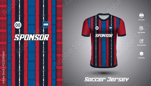 Soccer jersey design for sublimation