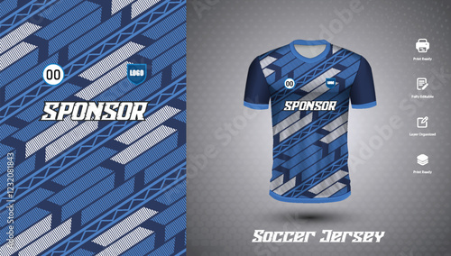 Soccer jersey design for sublimation
