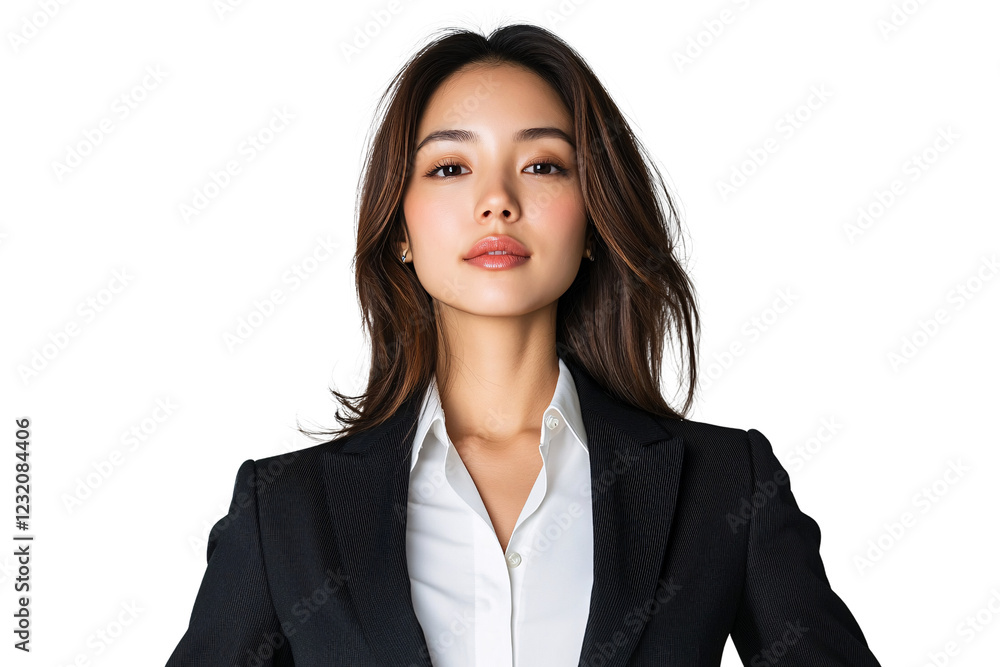 Professional female business leader posing confidently in a studio setting portrait photography modern environment empowerment concept Professional female business leader posing confidently in a studio setting portrait photography modern environment empowerment concept