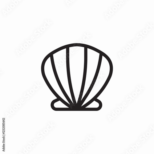 sea shell icon sign vector