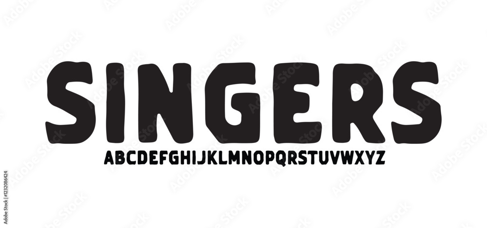 Grunge alphabet with capital letters. Dirty textured vector font. Typographic distressed font with dry brush strokes. Hand drawn characters with a rough inked texture. Uppercase letters.
Grunge alphabet with capital letters. Dirty textured vector font. Typographic distressed font with dry brush strokes. Hand drawn characters with a rough inked texture. Uppercase letters.