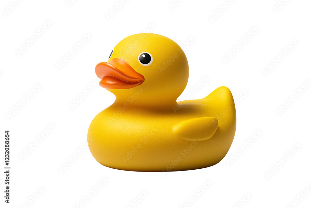 Playful yellow rubber duck floating in a bathtub fun bath time scene indoor home environment close-up perspective child's toy concept for family enjoyment Playful yellow rubber duck floating in a bathtub fun bath time scene indoor home environment close-up perspective child's toy concept for family enjoyment