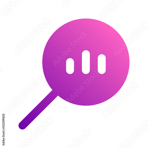 market research gradient icon