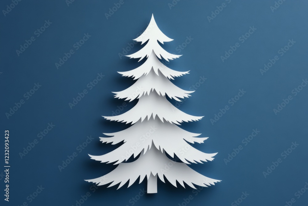 Obraz premium Paper Art Christmas Tree
