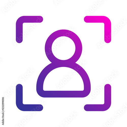target audience gradient icon