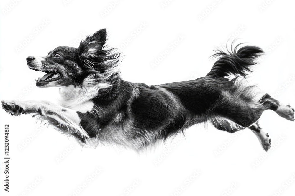 Dog Jumping in Air Dog Jumping in Air