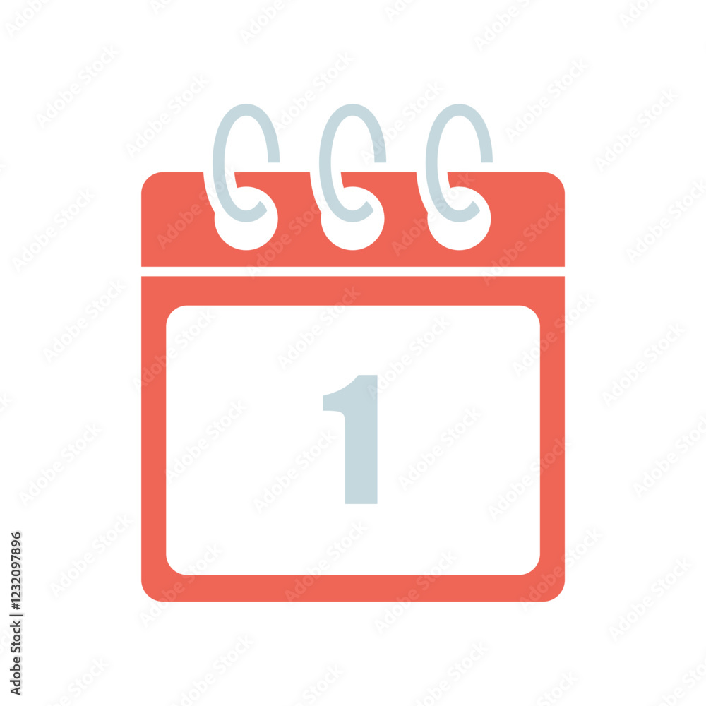 Icon a date, isolated against a clean background. Icon a date, isolated against a clean background.