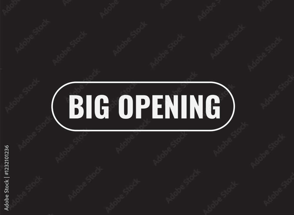 Fototapeta premium Big opening, clock, button, Application, Button, Background, vector, banner template, website, design,