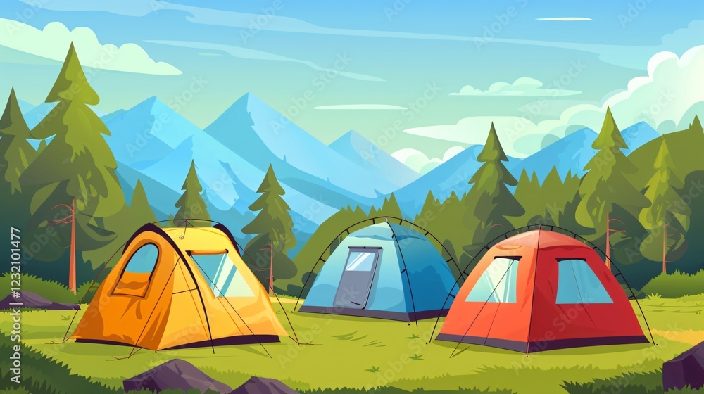 Versatile Mountaineering and Military Tents for Camouflage Scene Versatile Mountaineering and Military Tents for Camouflage Scene