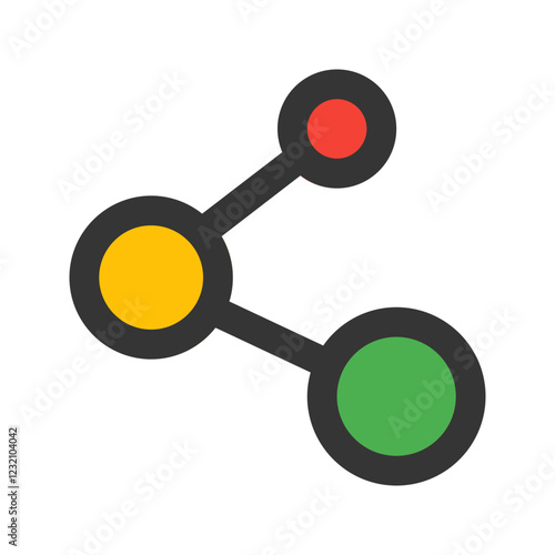 connection outline fill icon