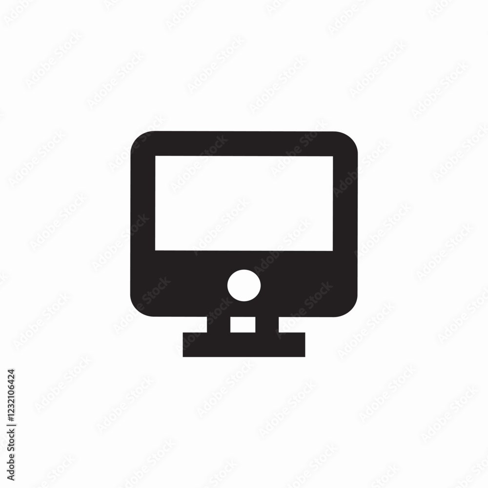 button stand screen icon sign vector button stand screen icon sign vector