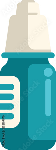 Nasal spray bottle containing medical treatment for a blocked nose, helping patients breathe more easily