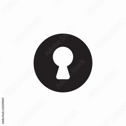 door lock icon sign vector