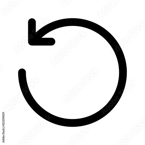 rewind outline color icon