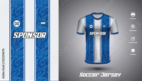 Soccer jersey design for sublimation