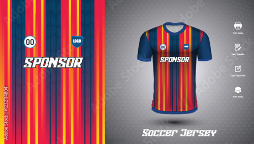 Soccer jersey design for sublimation