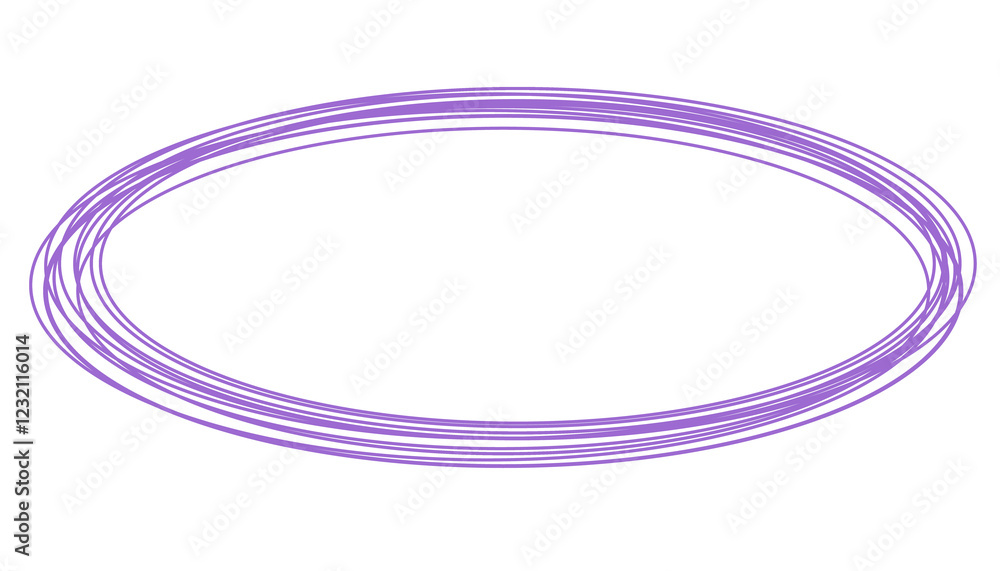 Oval line frame hand draw purple sign or marking or checking illustration for decoration pattern or creative idea Oval line frame hand draw purple sign or marking or checking illustration for decoration pattern or creative idea