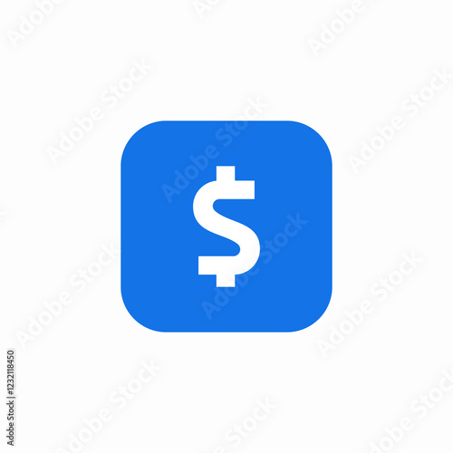 dollar accounting icon sign vector