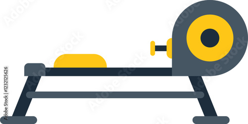 Rowing machine providing a full body workout at home or at the gym