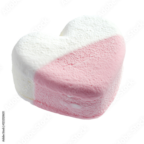 Heart Shaped Marshmallows in Pink and White  