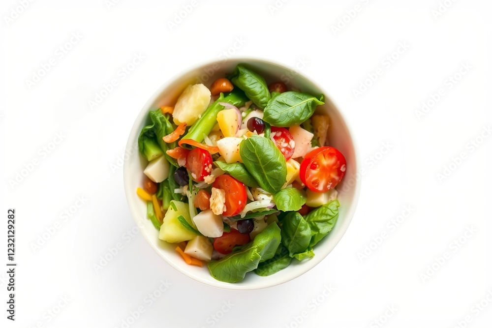 Vibrant Fresh Salad: A Colorful Bowl of Vegetables and Nuts Vibrant Fresh Salad: A Colorful Bowl of Vegetables and Nuts