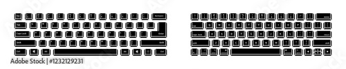 Computer keyboard. Computer keys. Keyboard Vector illustration. Keyboard icons. Keyboard. Computer keyboard flat vector icons. Keyboard keys