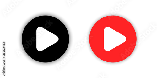 Play button. Media player button illustration. Player buttons