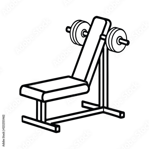 bench press or adjustable bench workout equipment 