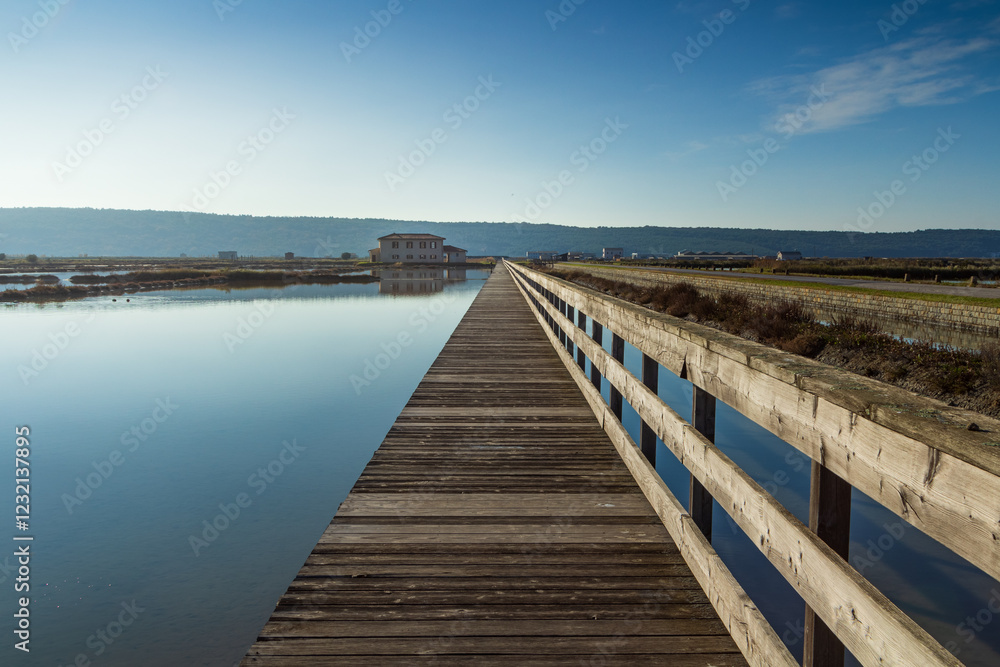 A pier on the sunny day A pier on the sunny day