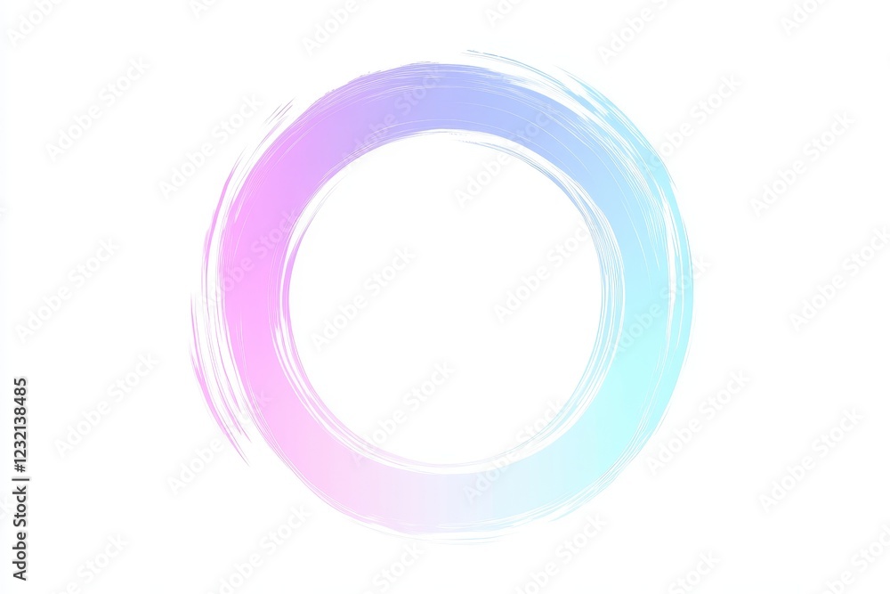 Pastel circular brush stroke, abstract design element. Pastel circular brush stroke, abstract design element.