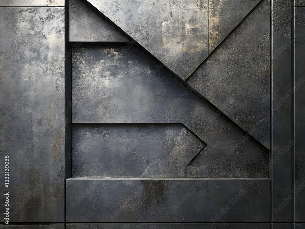 Industrial Steel Texture: A weathered and abstract steel panel, textured with geometric shapes and rivets, creates a captivating and edgy background, perfect for industrial design. Industrial Steel Texture: A weathered and abstract steel panel, textured with geometric shapes and rivets, creates a captivating and edgy background, perfect for industrial design.