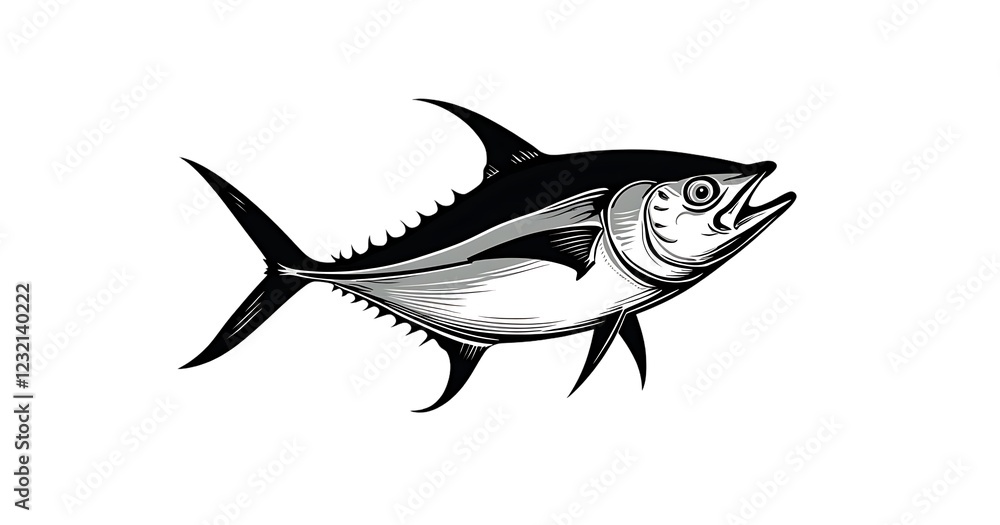 Obraz premium shark illustration