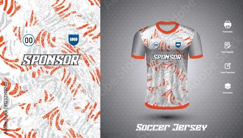 Soccer jersey design for sublimation