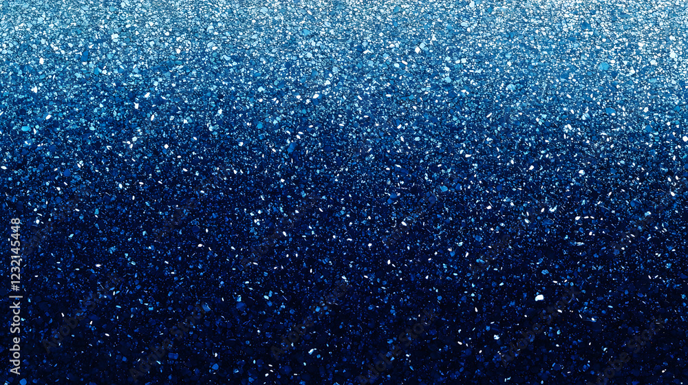 Obraz premium Deep oceanic blues mixed with sparkles, evoking a feeling of tranquility and calmness.