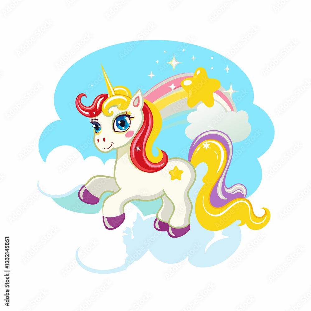 Obraz premium horse on a white background